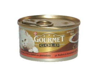 GM. GOLD z wołowiną & kurczakiem w sosie pomid