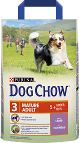 DOG CHOW MATURE ADULT 5+ JAGNIĘCINA 2,5 KG