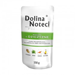DOLINA NOTECI PREMIUM BOGATA W DZICZYZNĘ 150 g  ( pies dziczyzna psy ) )