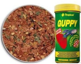 TROPICAL GUPPY 250 ML ( rybki żyworodne płatki ) 77054