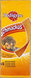 PEDIGREE SCHMACKOS -  WOŁOWINA I KURCZAK 104 G ( przekąska gryzak pies )