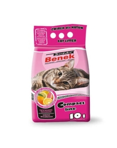 SUPER BENEK COMPACT CYTRUSOWA ŚWIEŻOŚĆ 10 L ( kot żwirek podsypka )