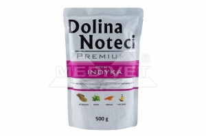 DOLINA NOTECI INDYK SASZETKA 500 G ( pies mokra karma psy drób )