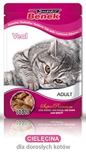 SUPER BENEK SASZETKA ADULT Z CIELĘCINĄ 100 G