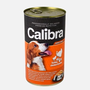 CALIBRA DOG ADULT TURKEY CHICKEN PASTA 1240 G ( pies puszka indyk kurczak makaron ) 119197