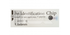 MINI MIKROCZIP 1,5 X 9 MM STERYLNY Z KODEM PL  ( znakowanie identyfikacja elektroniczna )