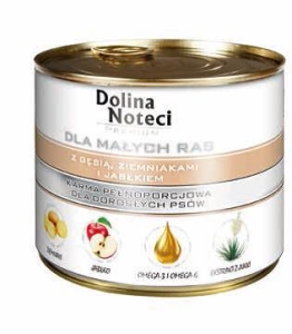 DOLINA NOTECI MAŁE RASY - GĘŚ /  ZIEMNIAKI /  JABŁKO 185 G ( pies mięso warzywa )