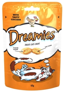 DREAMIES PRZYSMAK Z KURCZAKIEM DLA KOTA 60 G